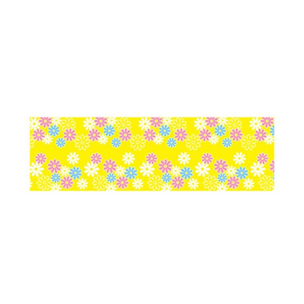 取り替えっこ 年歳かた書き受けが良い ビニール幕 花柄想い浮かべる 600mm×50m巻 PA1-0300 黄 6300053437 1巻