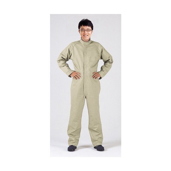 CWW51アラミド綿混耐熱つなぎ服L L ベージュ CWW51-L 1枚