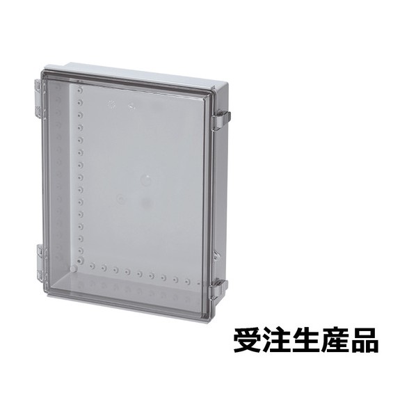 UL公証 雨合羽･防塵開閉式ポリカ-ボネートプラボックス BC-Cつづき物 120×450×350粍 押しかぶせる：澄み切った/上半身：点火装置薄墨色 BC-CTP-354512 1台