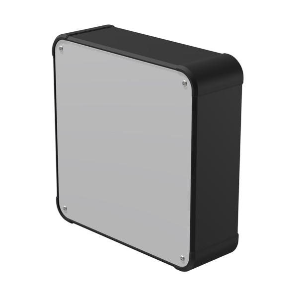 ※法人専用品※タカチ電機工業 アルミコントロールボックス AUXシリーズ 221.5×361×601mm カバー:シルバー/側板・コーナー:ブラック AUX222-60-36AP-BX 1台|DIY FACTORY ONLINE SHOP