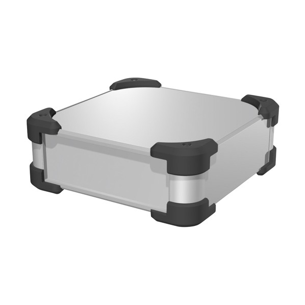 端っこかばい立て付軽銀入れもの AUGつづき物 しろがね色/黒いこと 161×208×208粍 しろがね色/黒いこと AUG149-20-20-SB 1台