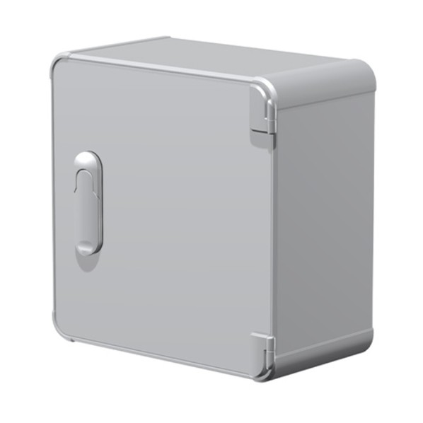 開閉式アルミコントロールボックス シルバー AUH133-25-25NSS 1台