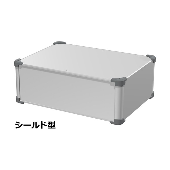 ※法人専用品※タカチ電機工業 コーナーガード付EMCシールドケース シルバー/グレー AUGE177-50-36-SG 1台｜DIY FACTORY ONLINE SHOP