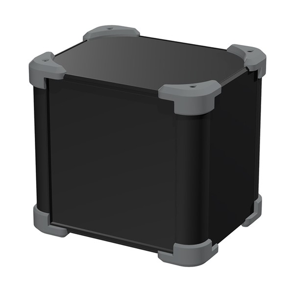 ※法人専用品※タカチ電機工業 コーナーガード付アルミケース ブラック/グレー AUG177-20-16-BG 1台|DIY FACTORY ONLINE SHOP