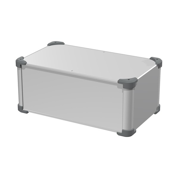 ※法人専用品※タカチ電機工業 コーナーガード付アルミケース シルバー/グレー AUG177-43-25-SG 1台|DIY FACTORY ONLINE SHOP
