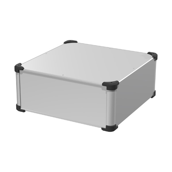 ※法人専用品※タカチ電機工業 コーナーガード付アルミケース シルバー/ブラック AUG177-43-43-SB 1台｜DIY FACTORY ONLINE SHOP 23,843円