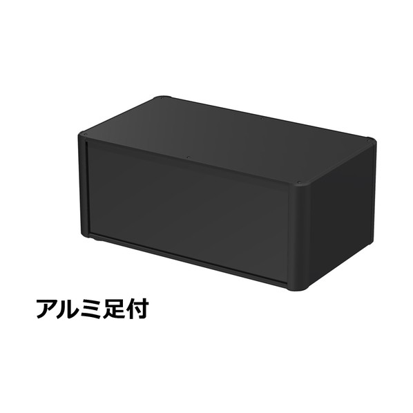 ※法人専用品※タカチ電機工業 アルミサッシケース ブラック AU177-43-25AH-BB 1台|DIY FACTORY ONLINE SHOP