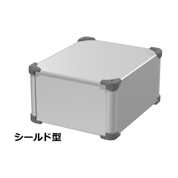 ※法人専用品※タカチ電機工業 コーナーガード付EMCシールドケース シルバー/グレー AUGE177-30-36-SG 1台｜DIY FACTORY ONLINE SHOP 23,525円
