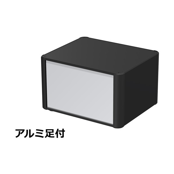 アルミサッシケース カバー・側板・コーナー：ブラック/パネル：シルバー AU177-30-25AP-BS 1台