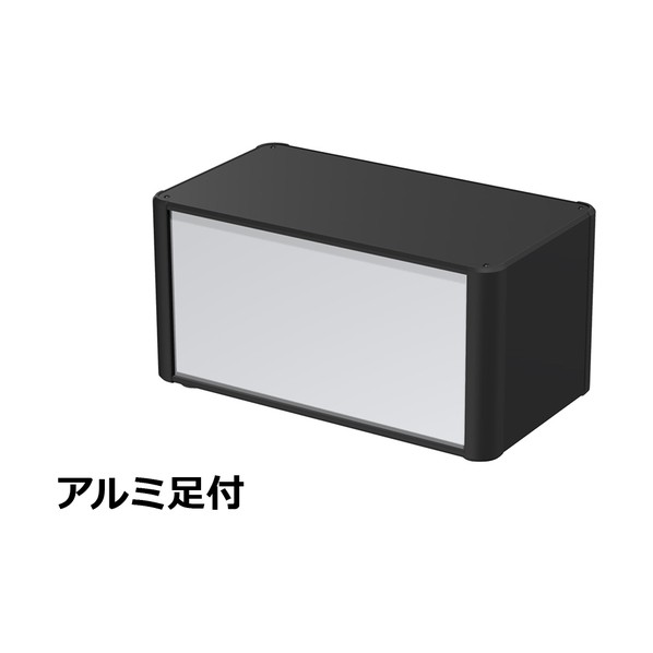 アルミサッシケース カバー・側板・コーナー：ブラック/パネル：シルバー AU177-36-20AH-BS 1台