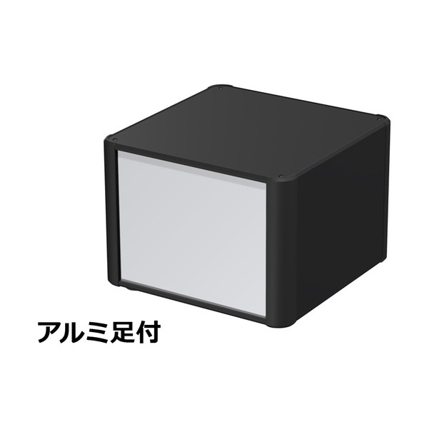 アルミサッシケース カバー・側板・コーナー：ブラック/パネル：シルバー AU177-25-25AP-BS 1台