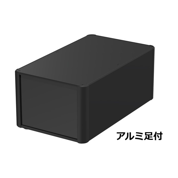※法人専用品※タカチ電機工業 アルミサッシケース ブラック AU177-25-43AP-BB 1台|DIY FACTORY ONLINE SHOP
