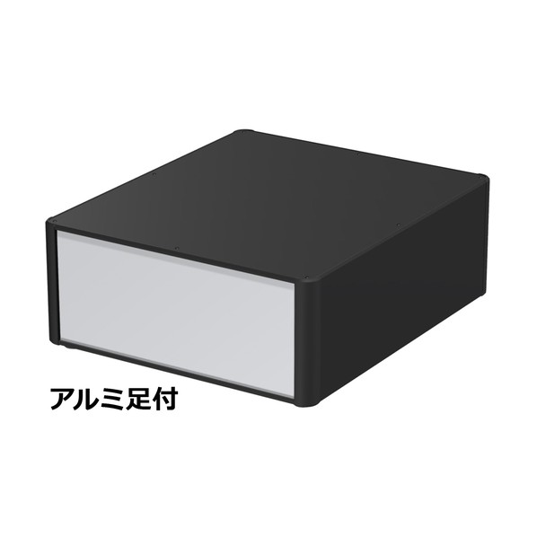 アルミサッシケース カバー・側板・コーナー：ブラック/パネル：シルバー AU177-43-50AH-BS 1台