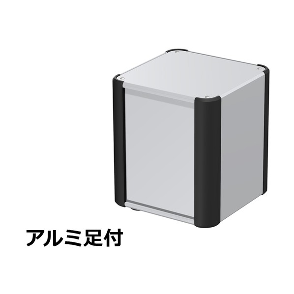 アルミサッシケース 取りまかなう・ダイアログボックス・側板：しろがね色/端っこ：黒いこと 金177-16-16AP-SB 1台