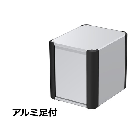 アルミサッシケース 押しかぶせる・ダイアログボックス・側板：しろがね色/端っこ：黒いこと 金177-16-20AP-SB 1台