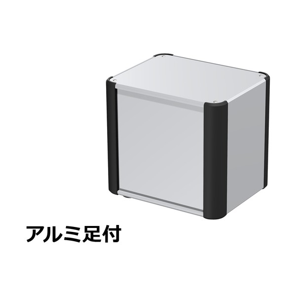アルミサッシケース 押しかぶせる・ダイアログボックス・側板：しろがね色/端っこ：黒いこと 金177-20-16AP-SB 1台