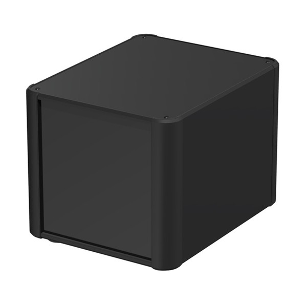 ※法人専用品※タカチ電機工業 アルミサッシケース ブラック AU177-20-25RH-BB 1台｜DIY FACTORY ONLINE SHOP