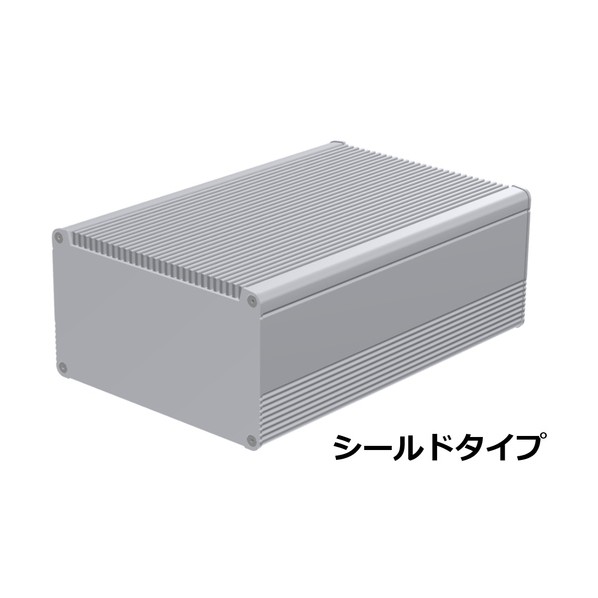 ※法人専用品※タカチ電機工業 ヒートシンクアルミケース EMCシールドタイプ シルバー/シルバー EXHE19-11-29SS 1点|DIY FACTORY ONLINE SHOP
