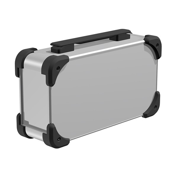 ※法人専用品※タカチ電機工業 コーナーガード付キャリングケース シルバー / ブラック / ブラック AUGH88-16-30-SBB 1点｜DIY FACTORY ONLINE SHOP