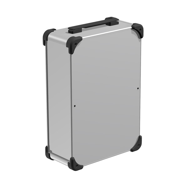 タカチ電機産業 隅っこかばい立て付キャリングケース しろがね色 / 黒いこと / 黒いこと AUGH133-43-30-SBB 1点
