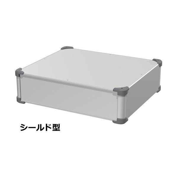 ※法人専用品※タカチ電機工業 コーナーガード付EMCシールドケース シルバー / グレー AUGE133-50-43-SG 0｜DIY FACTORY ONLINE SHOP
