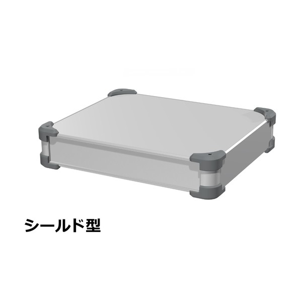 ※法人専用品※タカチ電機工業 コーナーガード付EMCシールドケース シルバー/グレー AUGE66-36-30-SG 0｜DIY FACTORY ONLINE SHOP