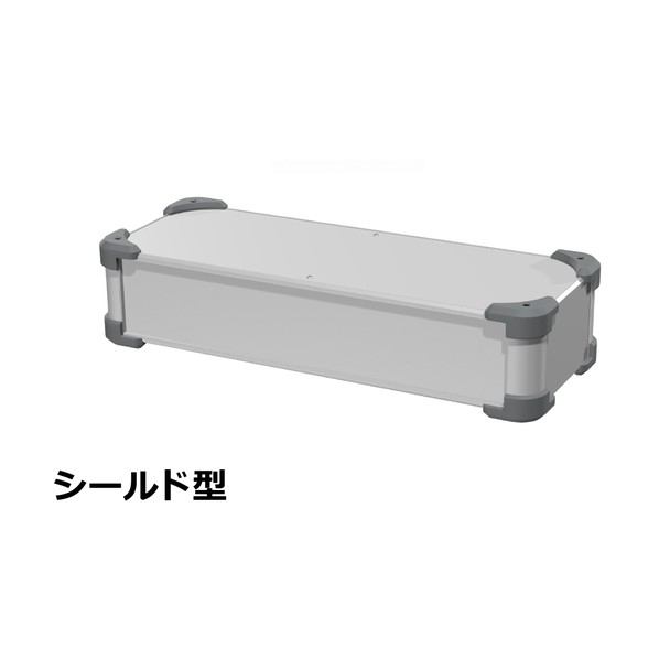 タカチ電機工業 コーナーガード付EMCシールドケース シルバー / グレー AUGE88-43-16-SG 0