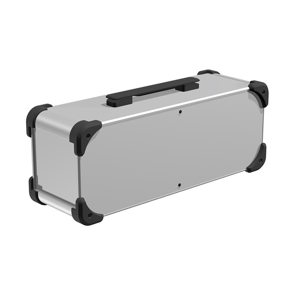 ※法人専用品※タカチ電機工業 コーナーガード付キャリングケース シルバー / ブラック / ブラック AUGH133-16-43-SBB 1点｜DIY FACTORY ONLINE SHOP