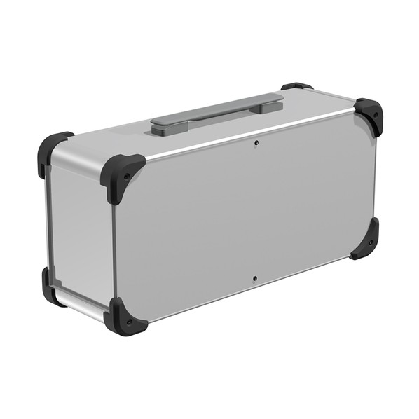 ※法人専用品※タカチ電機工業 コーナーガード付キャリングケース シルバー / ブラック / グレー AUGH133-20-43-SBG 1点｜DIY FACTORY ONLINE SHOP