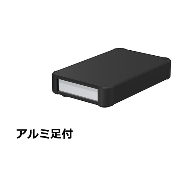 タカチ電機産業 アルミサッシケース 押しかぶせる･側板･端っこ 黒いこと/ダイアログボックス しろがね色 金44-16-25AP-BS 0