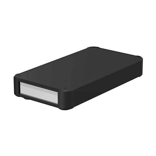 タカチ電機産業 アルミサッシケース 押しかぶせる･側板･端っこ 黒いこと/ダイアログボックス しろがね色 金44-16-30RH-BS 0