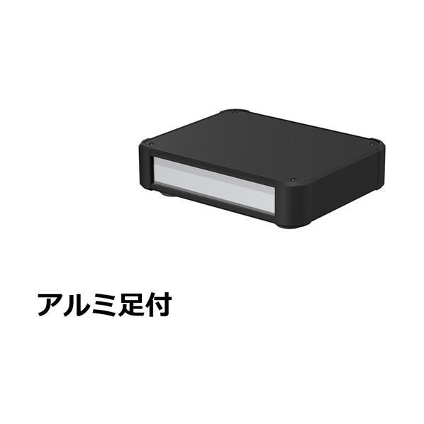 タカチ電機産業 アルミサッシケース 押しかぶせる･側板･端っこ 黒いこと/ダイアログボックス しろがね色 金44-20-16AP-BS 0