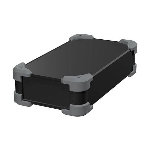 ※法人専用品※タカチ電機工業 コーナーガード付アルミケース ブラック/グレー AUG66-16-30-BG 0｜DIY FACTORY ONLINE SHOP