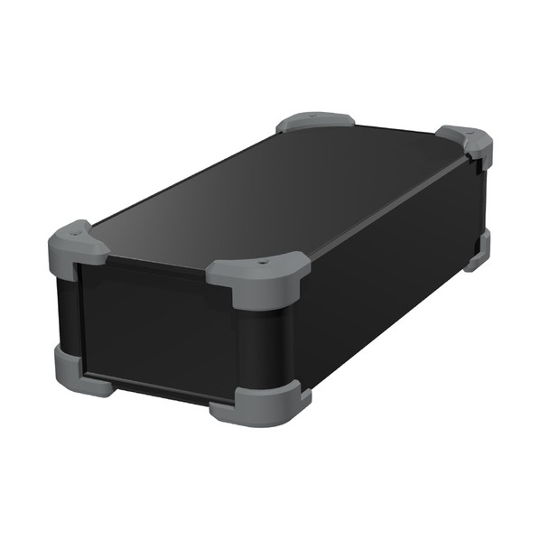 ※法人専用品※タカチ電機工業 コーナーガード付アルミケース ブラック / グレー AUG88-16-36-BG 0|DIY FACTORY ONLINE SHOP