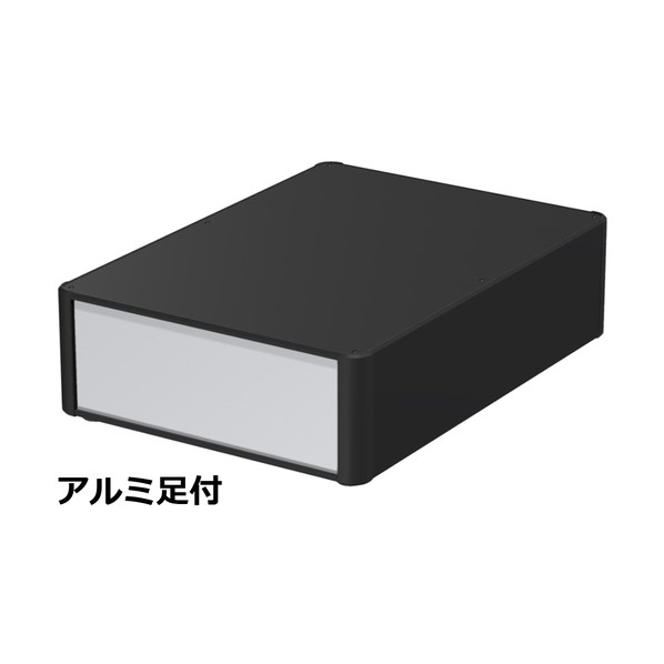 ※法人専用品※タカチ電機工業 アルミサッシケース カバー・側板・コーナー ブラック/パネル シルバー AU133-36-50AH-BS 0｜DIY FACTORY ONLINE SHOP 18,929円
