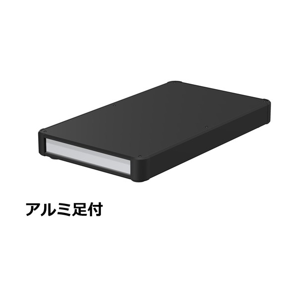 ※法人専用品※タカチ電機工業 アルミサッシケース カバー･側板･コーナー ブラック/パネル シルバー AU44-25-43AP-BS 0｜DIY FACTORY ONLINE SHOP