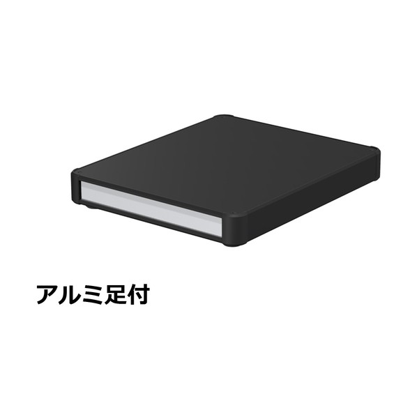 ※法人専用品※タカチ電機工業 アルミサッシケース カバー･側板･コーナー ブラック/パネル シルバー AU44-30-36AH-BS 0｜DIY FACTORY ONLINE SHOP