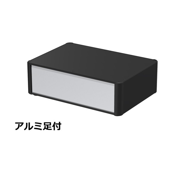 ※法人専用品※タカチ電機工業 アルミサッシケース カバー・側板・コーナー ブラック/パネル シルバー AU133-43-30AP-BS 0|DIY FACTORY ONLINE SHOP