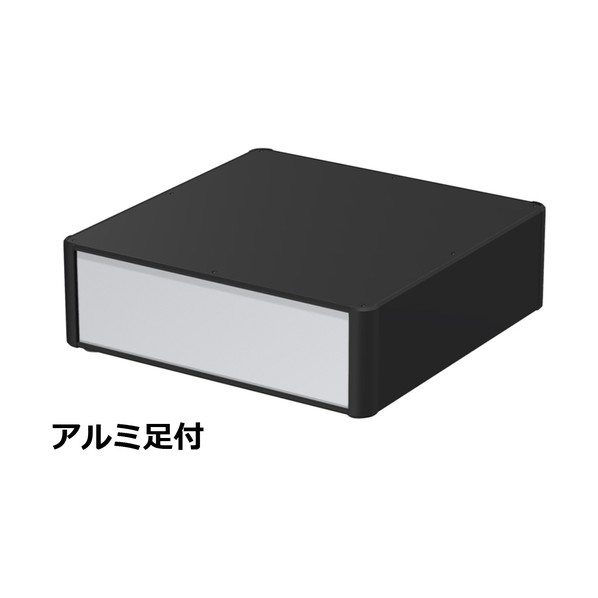 ※法人専用品※タカチ電機工業 アルミサッシケース カバー・側板・コーナー ブラック/パネル シルバー AU133-43-43AP-BS 0|DIY FACTORY ONLINE SHOP
