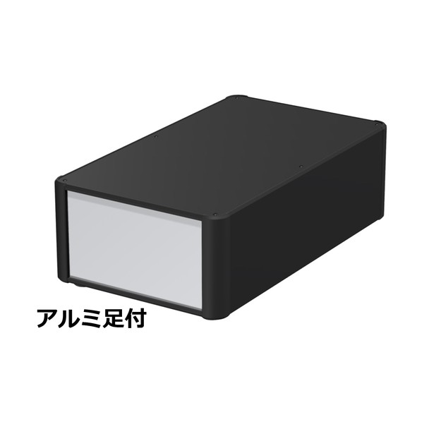 タカチ電機産業 アルミサッシケース 取りまかなう・側板・隅っこ 黒いこと/ダイアログボックス しろがね色 金133-25-43AP-BS 0
