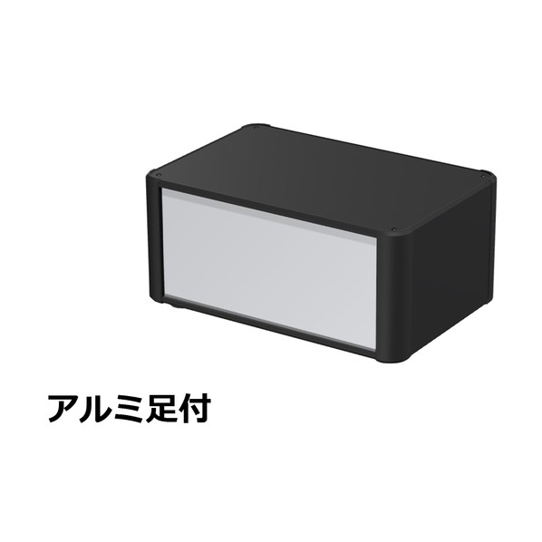 タカチ電機製作 アルミサッシケース 押しかぶせる・側板・端っこ 黒いこと/ダイアログボックス しろがね色 金133-30-20AP-BS 0 配線ボックス-木材・建築資材・設備-電設資材