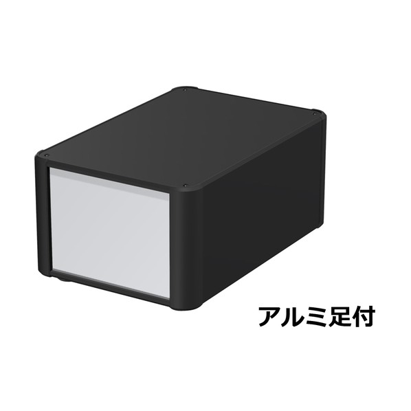 タカチ電機製作 アルミサッシケース 押しかぶせる・側板・端っこ 黒いこと/ダイアログボックス しろがね色 金133-20-30AP-BS 0 花・ガーデン・DIY-配線ボックス