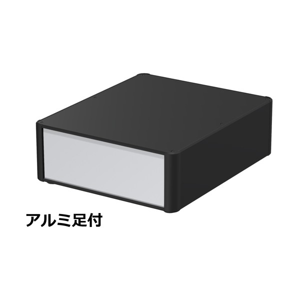 タカチ電機工業 アルミサッシケース カバー・側板・コーナー ブラック/パネル シルバー AU133-36-43AH-BS 0
