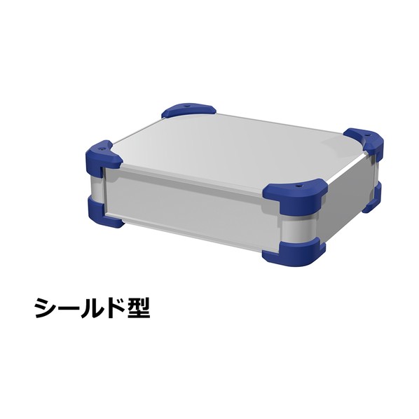 タカチ電機工業 タカチ コーナーガード付EMCシールドケース AUGE66-25-20-SN 1点