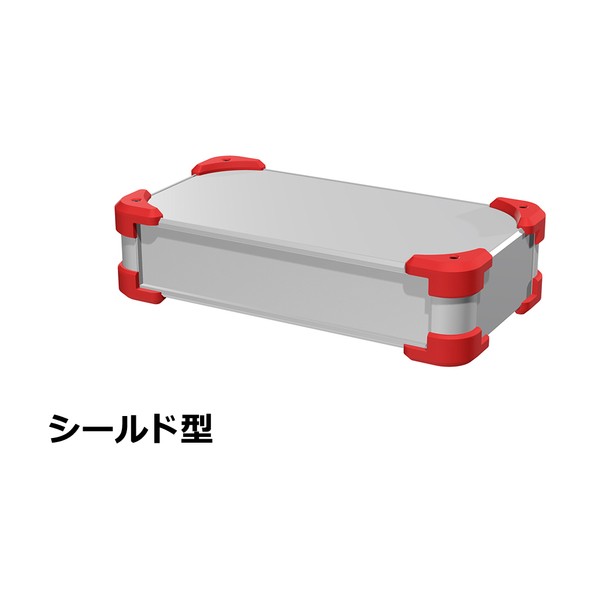 タカチ電機工業 タカチ コーナーガード付EMCシールドケース AUGE66-30-16-SR 1点