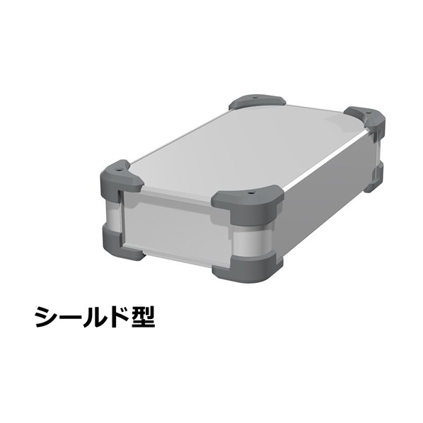 タカチ電機工業 タカチ コーナーガード付EMCシールドケース AUGE66-16-30-SG 1点