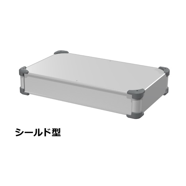 タカチ電機産業 タカチ 隅っこかばい立て付EMC遮蔽物入れもの AUGE88-50-30-SG 1点