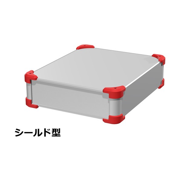 タカチ電機工業 タカチ コーナーガード付EMCシールドケース AUGE88-30-36-SR 1点