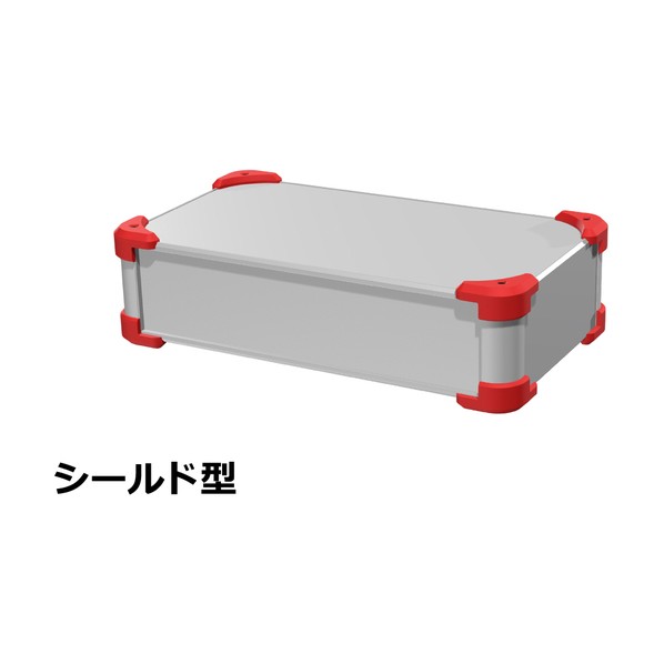 タカチ電機工業 タカチ コーナーガード付EMCシールドケース AUGE88-36-20-SR 1点