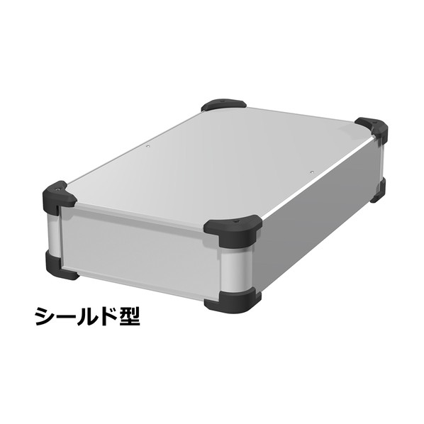 ※法人専用品※タカチ電機工業 タカチ コーナーガード付EMCシールドケース AUGE88-25-43-SB 1点|DIY FACTORY ONLINE SHOP